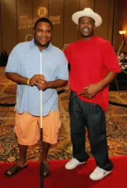 Actor Anthony Anderson and rapper Darryl DMC McDaniels of Run-DMC - Old Photo