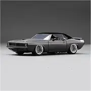 Scale Finished Model Car 1:24 Scale for Plymouth Barracuda 1970 Sports Car Metal Die-cast Car Simulation Car Model Exquisite Decoration Die-cast Vehicle