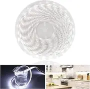 Arotelicht LED Strip Lights 16.4ft/5M Cold White 6000K, IP65 Waterproof 12V Dimmable Light Strips, Adhesive Tape Lights, LED Cuttable Ribbon for DIY Home, Bedroom,300LEDs for SMD5050 (Only Strip)