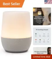 White Noise Sound Machine Night Light Bluetooth Speaker Sleep Aid Nursery