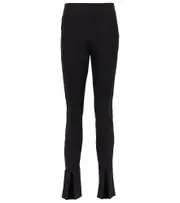 [Toteme] Toteme Split-cuff high-rise slim pants AU 4 black