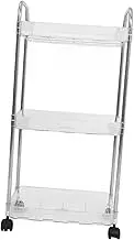 BIUDECO Salon Movable Cart with Wheels Compact Reusable Storage Stand for Elegant Design Space Saving Organizer for Areas for Beauty Parlors