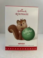 Hallmark Nephew Keepsake Ornament Squirrel 2015 NIB Artist Debra Nielsen