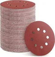 YEHBS 150pcs Sanding Discs Set, 5-Inch 8-Hole Sandpaper, Including 60,80,100,120,150,180,240,320,400,600 Grit for Woodworking or Automotive