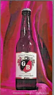 Griesedieck Bottle Beer Cardboard Easel Store Sign Old Beer Distributor Stock