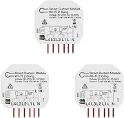 VENEKA 3X Tuya Smart WiFi 2 Gang Double Curtain Blind Switch Module Roller Shutter Electric Motor Smart Life App