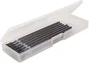 Doraking 12pcs 0.5mm Gel Pens Refills, 12PCS Black Gel Ink Pens Refills, Black Ink Pen Refills for Writing Note with Box - for Gel Pens(Refill)