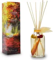 LOVSPA Heirloom Pumpkin Reed Diffuser Sticks Set with Cinnamon, Nutmeg, Warm