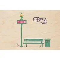 在飛比找誠品線上優惠-法國 woodhi 木頭明信片/ 巴黎