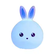 Cute Rabbit Night Light Touch Color Change USB Charging LED Lamp Home Decor BLUE COLOR
