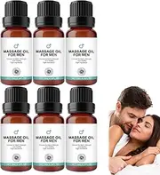 Qartel Essence Oil for Men, Medilisk Men Energy Massage Essence Oil, Relaxing Massage Oil Reduce Stress, Body Oil for Men, Refreshing Experience, Suitable for All Skin Types (6pcs)