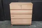 Jervis Bay 5 Drawer Tallboy - Solid Feature Grade Tasmanian Oak Timber