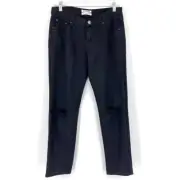 One X One Teaspoon Womens Size 26 Awesome Baggies Distressed Jeans Black NWT