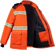 [APLVFFZH] High Visibility Workwear Jacket for Winter Conditions at Airport And Highway