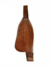 Western Leather Saddle Fender Made by Eco grain leather