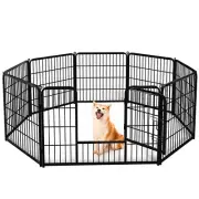 Sweetcrispy Dog Playpen Indoor - Puppy Fence Exercise Pen for Yard Gate 8 Pan...
