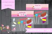 PERSONALISED BIRTHDAY PARTY LOLLY/LOOT BAG & TOPPER - PEPPA PIG