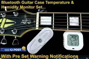 Guitar Case Humidifier & Bluetooth Monitor System with Drip-Free Tank..