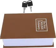 OHPHCALL Realistic Book Safe Key Lock Hidden Storage Box Decorative Faux Book Key Lock Mini Cash Box Organized Storage Container
