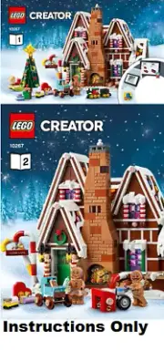 LEGO INSTRUCTIONS ONLY WINTER VILLAGE GINGERBREAD HOUSE 10267 from set NEW