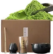Matcha Bowl with Spout - Matcha Whisk 4 Piece Matcha Powder Kit | Matcha Bowl Set, Matcha Whisk and Holder for Enjoy Alone Or Share with Friends, Home, Daily Use