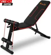 Everfit Weight Bench Multi Station Press Barbell Home Gym FID Chair Flat Incline