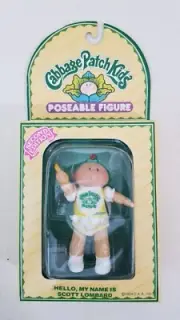 1984 Cabbage Patch Kids Poseable Figure 2nd Edition SEALED Boy, Scott Lombard