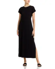 Eileen Fisher Petites Fine Stretch Jersey Knit Dress