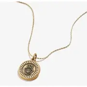 NWT ALEX + ANI Hamsa Embossed Charm Necklace Gold
