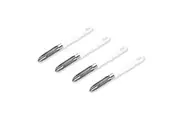 4x Cuisena Apple Corer Fruit Vegetable Long Easy Grip Kitchen Peeler WHT SLVR