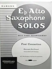 First Concertino, by Georges Guilhaud, for Alto Sax with Piano Accompaniment