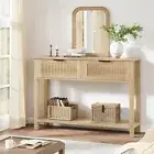 Farmhouse Entryway Table,43 Inch Wood Console Table with 2 Drawers - *NEW*