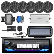 JVC Marine Sirius Radio w/ Tuner + Accessories, 6x 6.5" Speakers, Armband, Amp