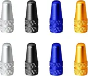 BEZANU Valve Caps, 8 PCS Presta Bike Valve Stem Caps for MTB, Road Bike, Bicycles (4 Colors)