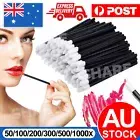 50/100pcs Lip Gloss Brush Disposable Wands Lipstick Applicator Brushes AU