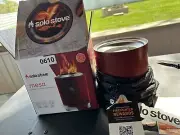 Solo Stove Mesa Tabletop Fire Pit Low Smoke Outdoor Stainless Steel - Mulberry