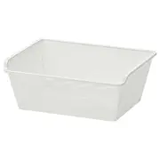 KOMPLEMENT mesh basket, white, 50x35 cm