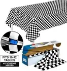 ClearlyElegant: Checkered Plaid Picnic/Party Plastic Tablecloth Roll W/ Cutter.