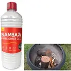 Samba 1L Firelighter Gel & for igniting charcoal, briquettes, BBQ Liquid Lighter