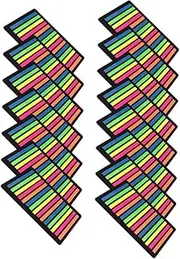 Angoily 15 Sheets Index Colored Highlight Transparent Adhesive Book Strip Annotation Tabs Fine Reusable Strips Tape Pastel Tip Learning Accessory Memo Note Tabs School The Pet