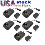 5x Charger WPLN4226 for Radios APX4000 APX1000 XPR7550 XPR6550 XPR6350 DP3400