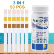 3IN 1 / 7 IN 1 Chlorine Dip Test Strips Tub Swimming PH Pool Tester Papers J9J7