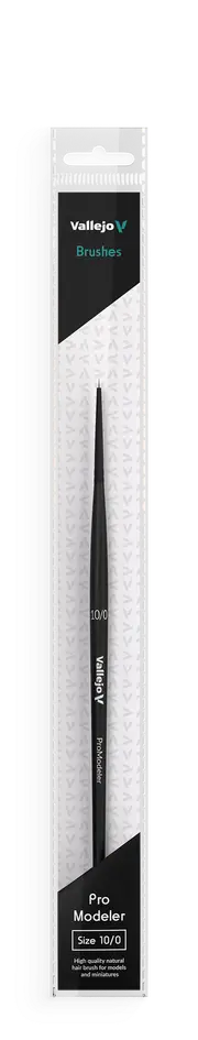 Vallejo Hobby Brushes: Pro Modeler Natural Hair Round Brush No. 10/0