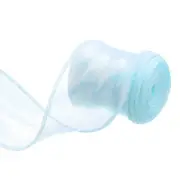 1.5 Inch 3 Yard Sheer Organza Ribbon Shimmer Chiffon Tulle Ribbons Light Blue