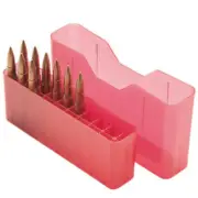 MTM Slip-Top Rifle Ammo Box - 20 Round 223 Rem, 204 Ruger, 222 Rem Mag - Red J20