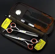 Hair Cutting Scissors Set Professional 6.0 Inch Stainless Steel, Thinning Scissor, Hairdressing Shears for Barbers and Salon,Men,Women and Kids
