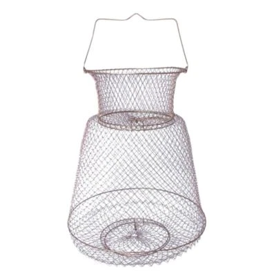 Floatable Galvanized Steel Wire Fish Baskets,Floating Wire Collapsible Fish Cage