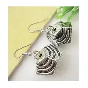 Wholesale Lot 10 Lightweight Silver Tone CCB Bead Dangle Earrings Abstract Boho