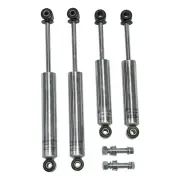 Touring Tech Set of 4 Chrome Performance Shocks for Lowered 63-86 Chevy C10