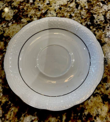HEREND CHINA PLATINUM TEA SAUCER